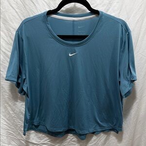 Nike Women’s Short Sleeve Dri-FIT Tee in Teal Blue